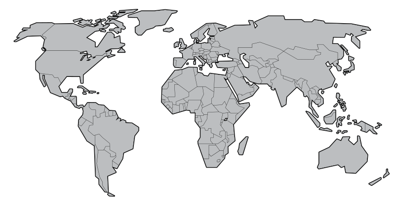 Simple world map.svg