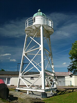 Lighthouse Sandstedt, Bremerhaven, Germany.