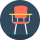 Desk chair icon.svg