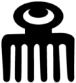 Duafe Adinkra symbol.png